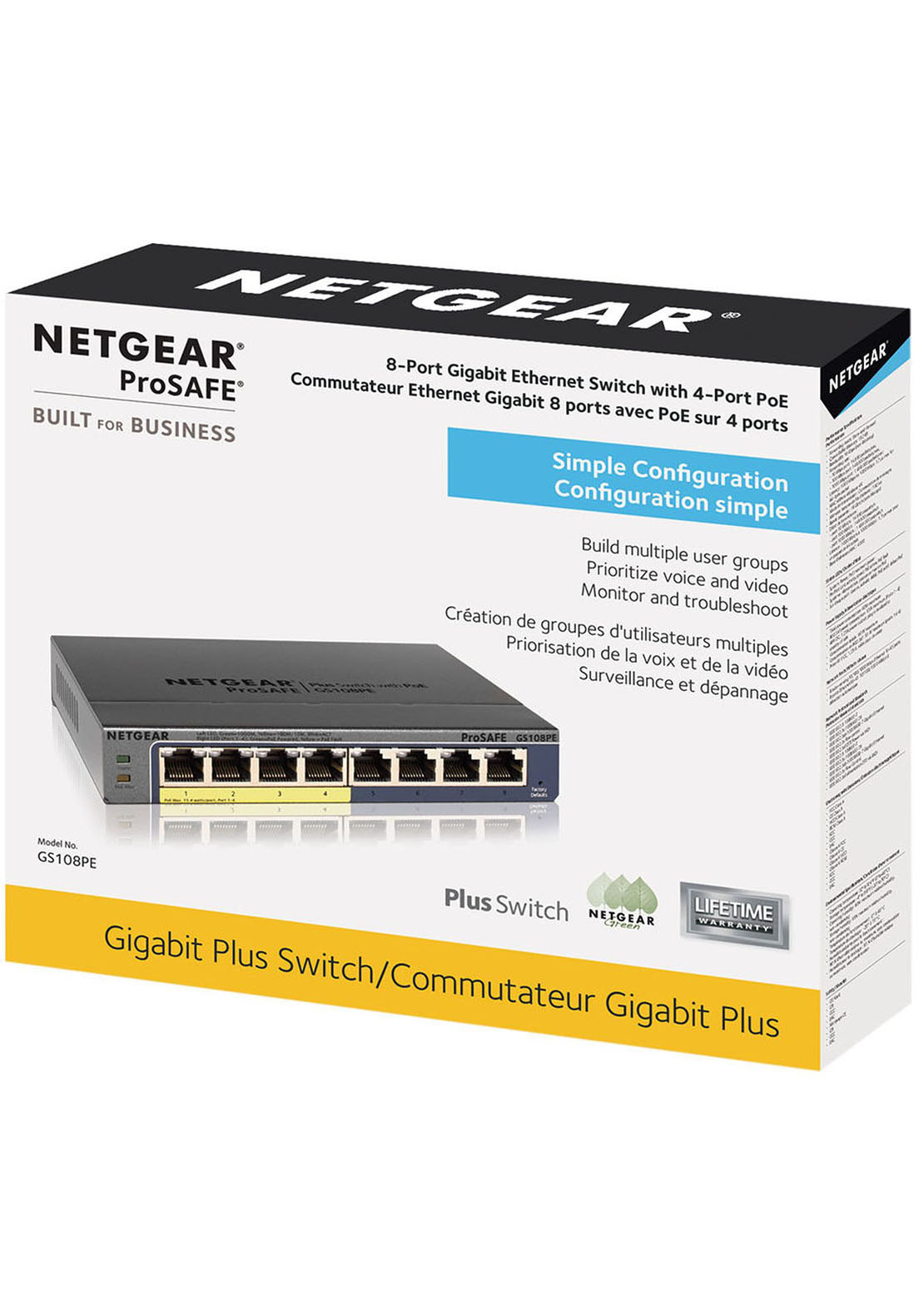 Netgear GS108PE 8-Port Gigabit PoE Switch | Rokomari