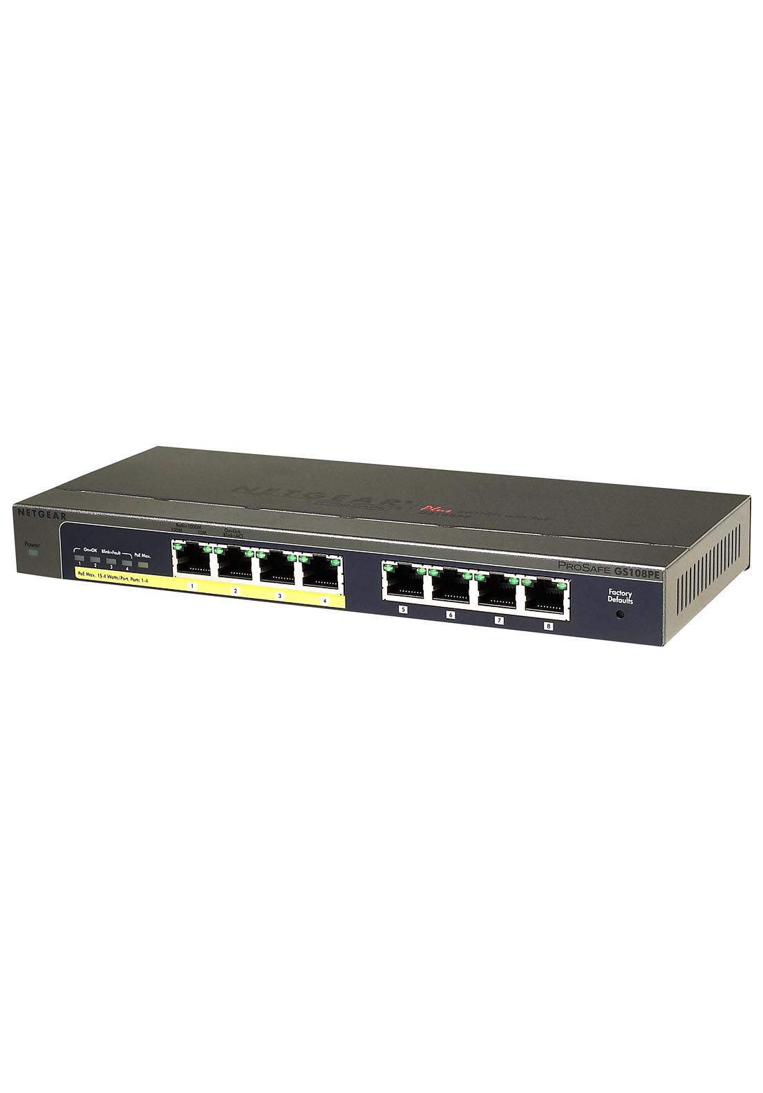 Netgear GS108PE 8-Port Gigabit PoE Switch | Rokomari