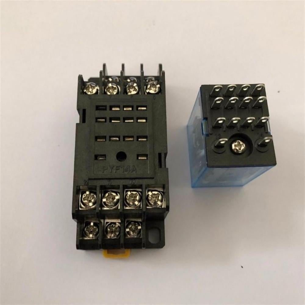 4NO 4NC Contact Relay Dc 24v Coil Volt 4pdt 14 Pin Terminal ...