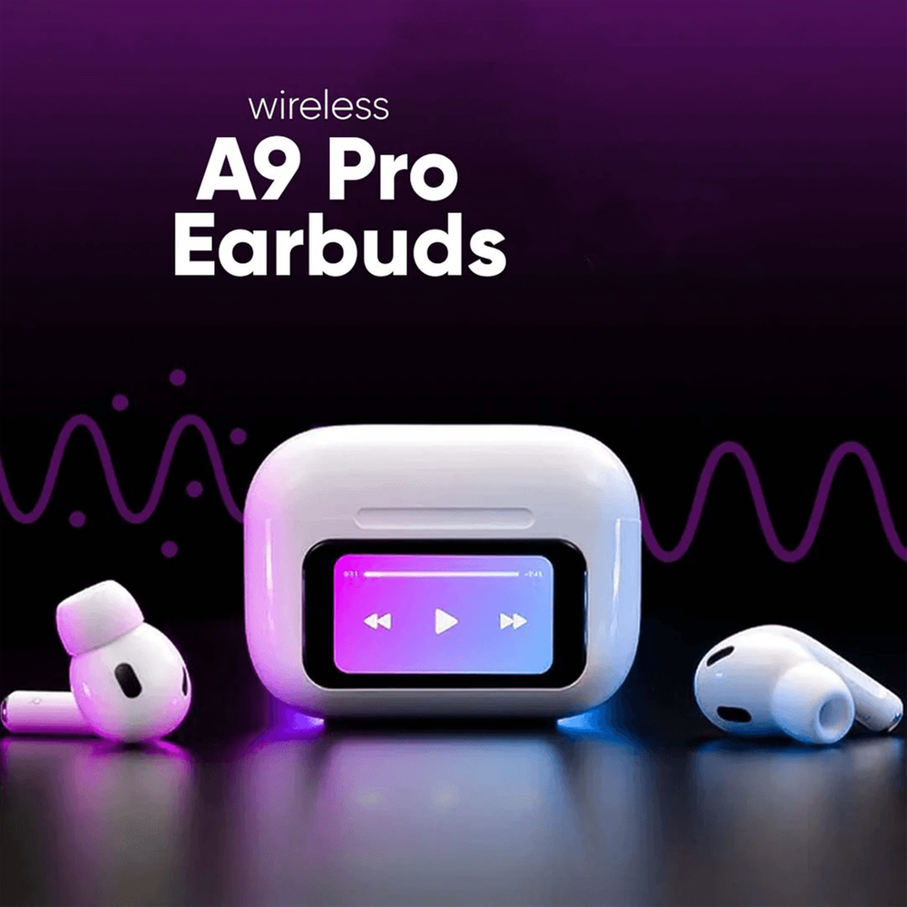 Airpods A9 Pro ANC Touch Screen Display Earbuds Price in BD