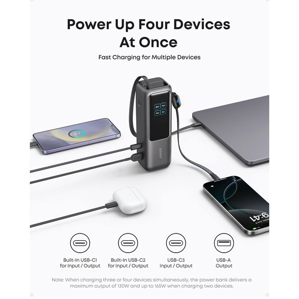 Anker Zolo 165W Power Bank A1695 - 25000mAh | Rokomari