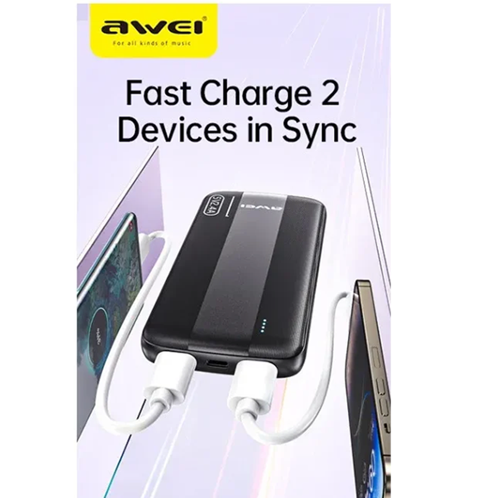 Awei P19K 20000mAh 2.4A Slim Powerbank : Awei | Rokomari.com