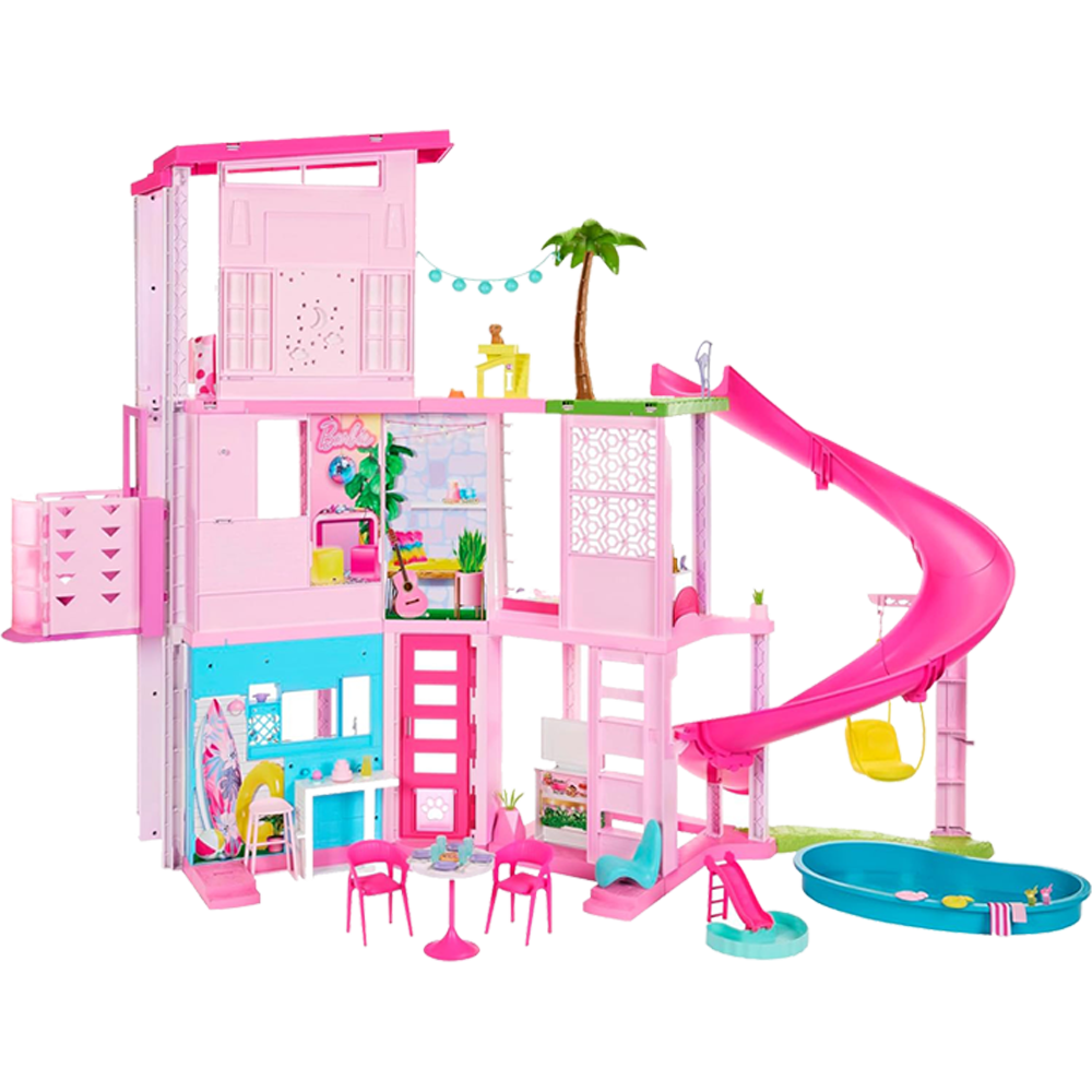 Barbie Dreamhouse: 3-Story Playset With Pool, Slide, Elevator And