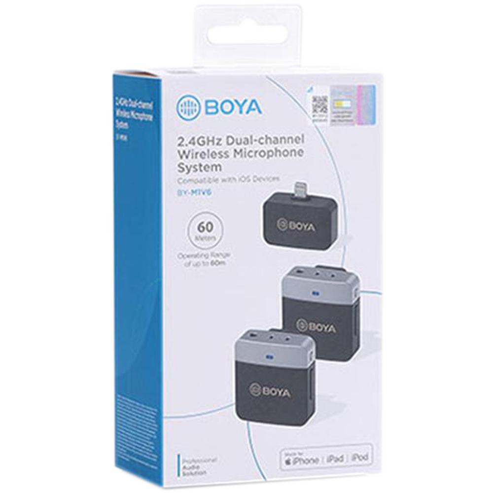 Boya 2.4 GHz Duo Lavalier Microfoon Draadloos BY-WM4 Pro-K2