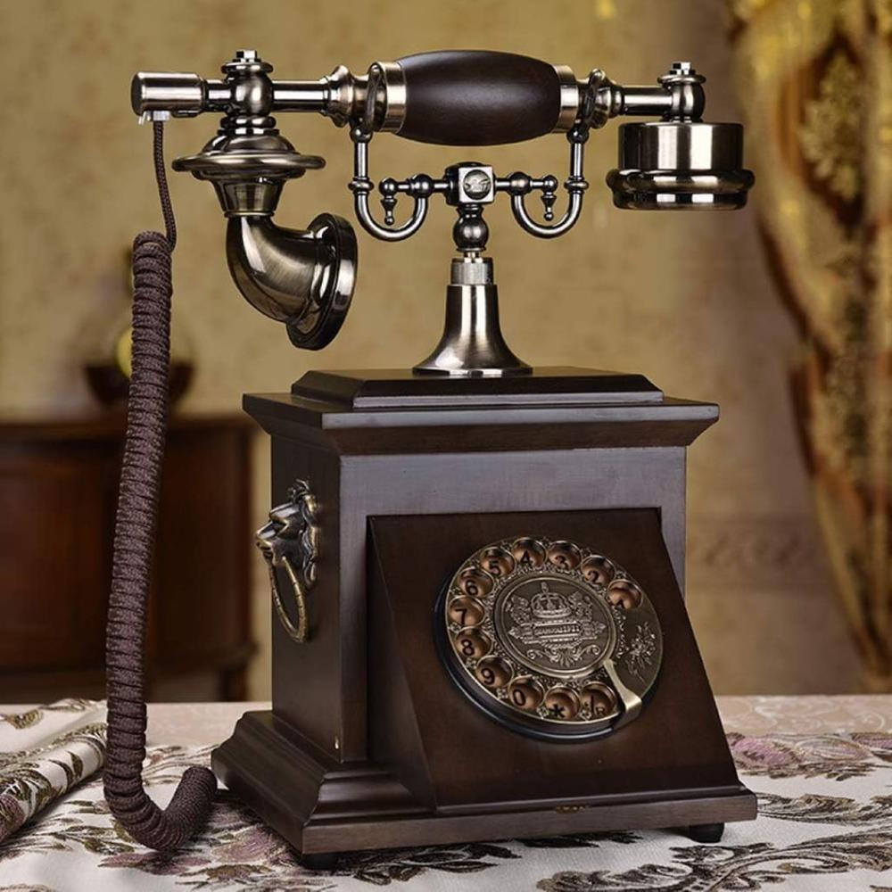 Vintage Landline Telephone Elegent Fashionable European Retro Telephone For Bedroom Study Office Coffee Shop Bar Decor | QA