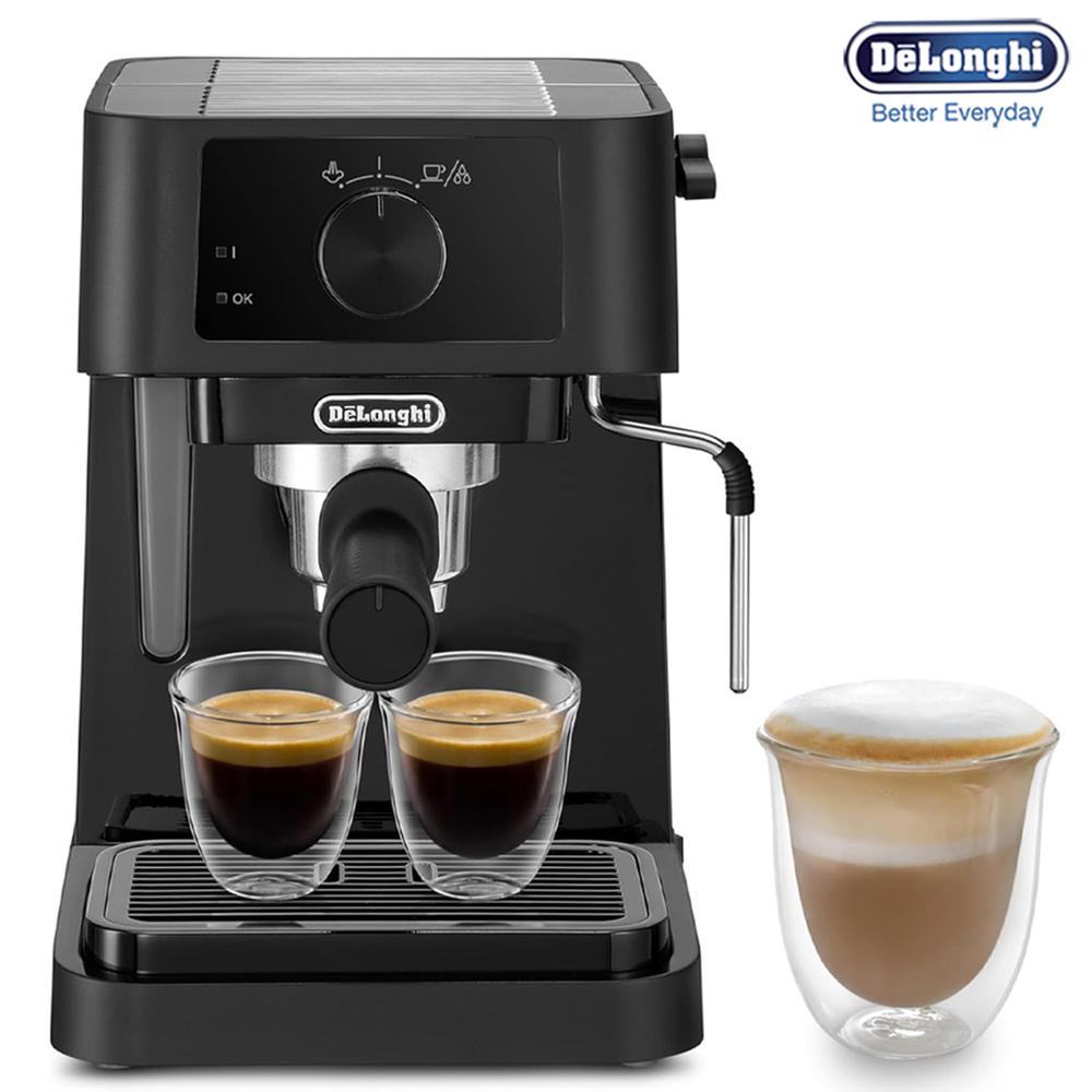 De'Longhi Stilosa Traditional Barista Manual Pump and Cappuccino  Coffee Machine Delonghi