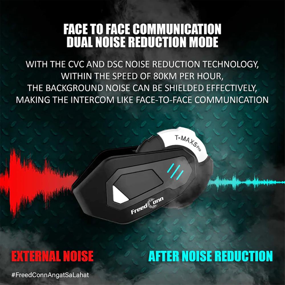 Freedconn T Max S Pro Motorcycle Communicator Helmet Bluetooth