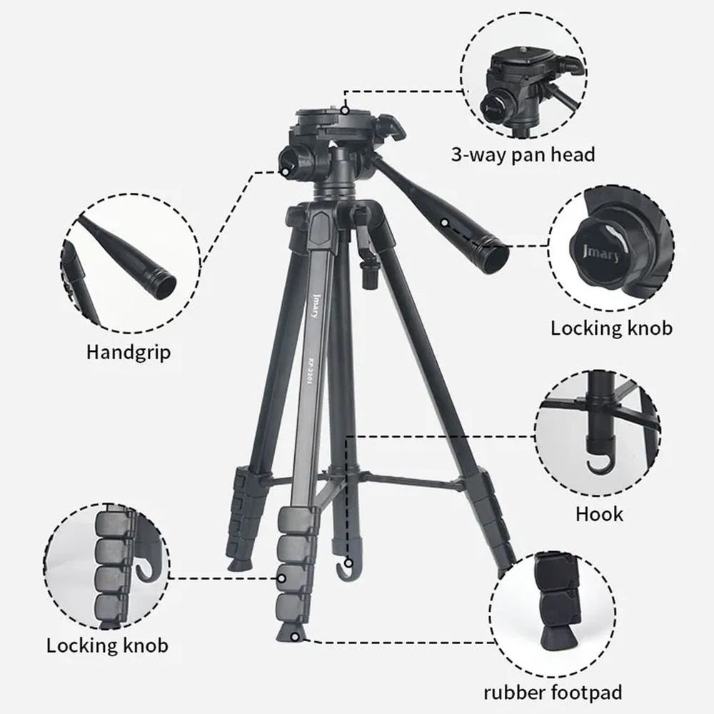 Jmary KP-2201 Tripod Stand for Camera Ring Light Mobile Tripod