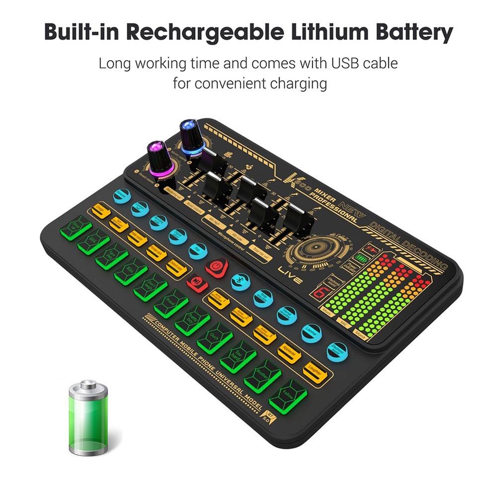 Electric Sound Effects Microphone Mixer For Phone Pc | Meses sin interés