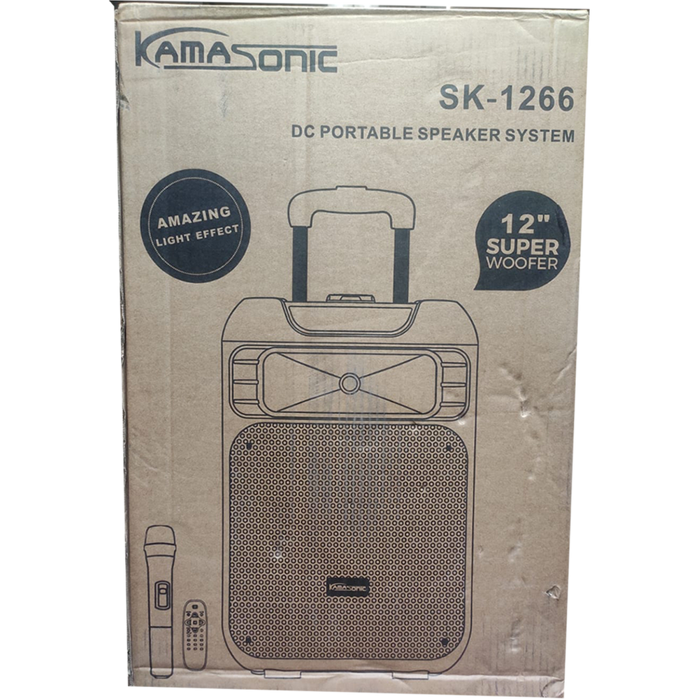Kamasonic SK-1266 DC Portable Trolly System Speaker Price in