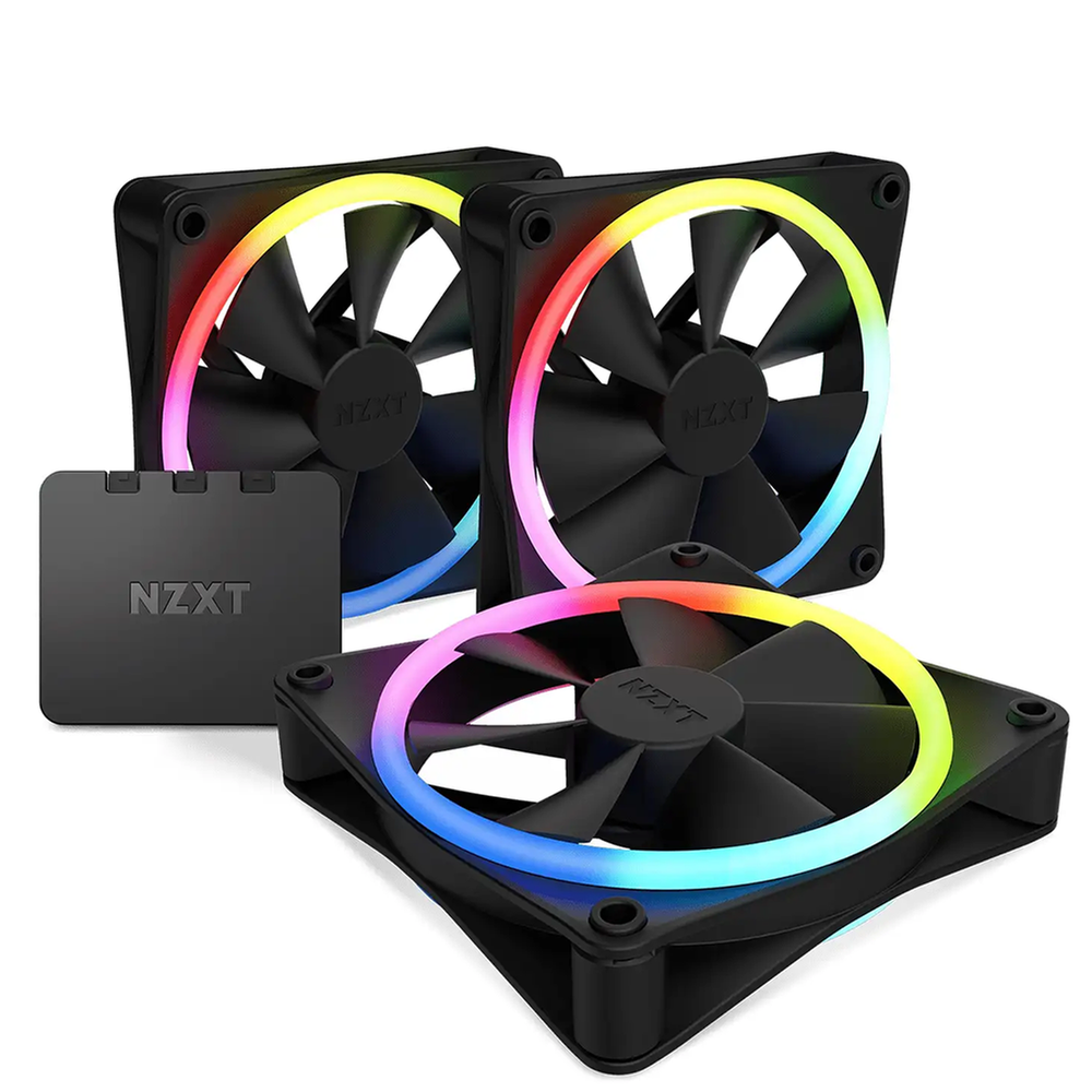 NZXT F120 RGB DUO Triple Pack - Dual-Sided RGB Fan | Rokomari