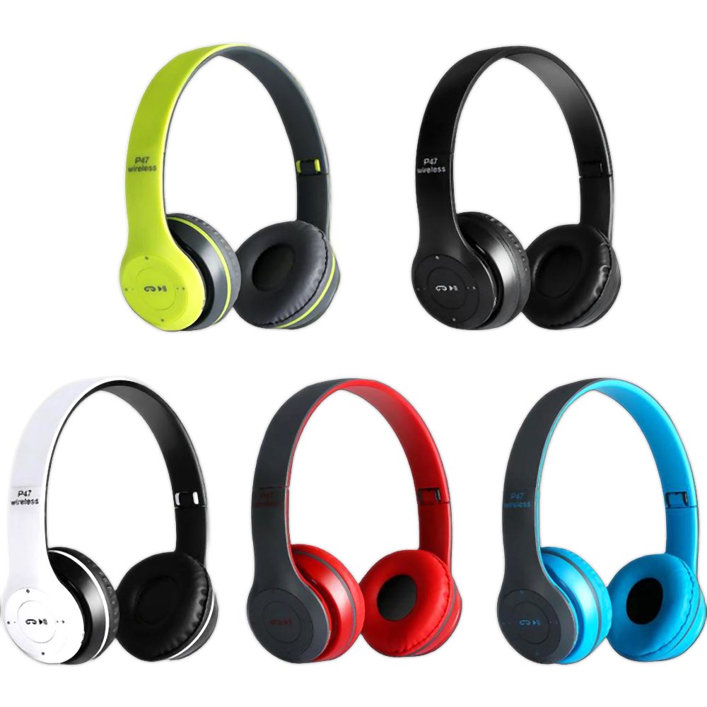 Cuffie Bluetooth 5.0 P47 Pieghevoli Con Microfono – FM, Lettura TF, 6 Ore Di Autonomia, Leggere E Portatili