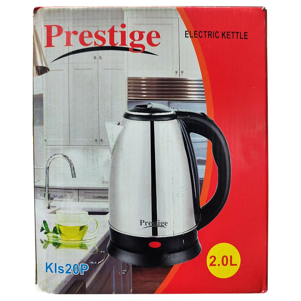 Prestige Electric Kettle - 2 Liter - Silver And Black