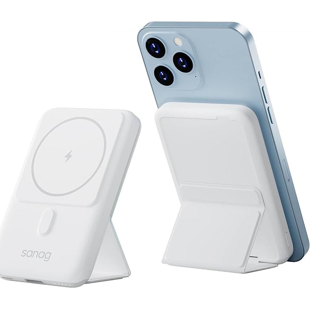 Sanag Portable Charger Power Bank with Kickstand Function, 10000mAh  Magnetic Wireless Power Bank PD Fast Charging with USB-C MagSafe  Battery