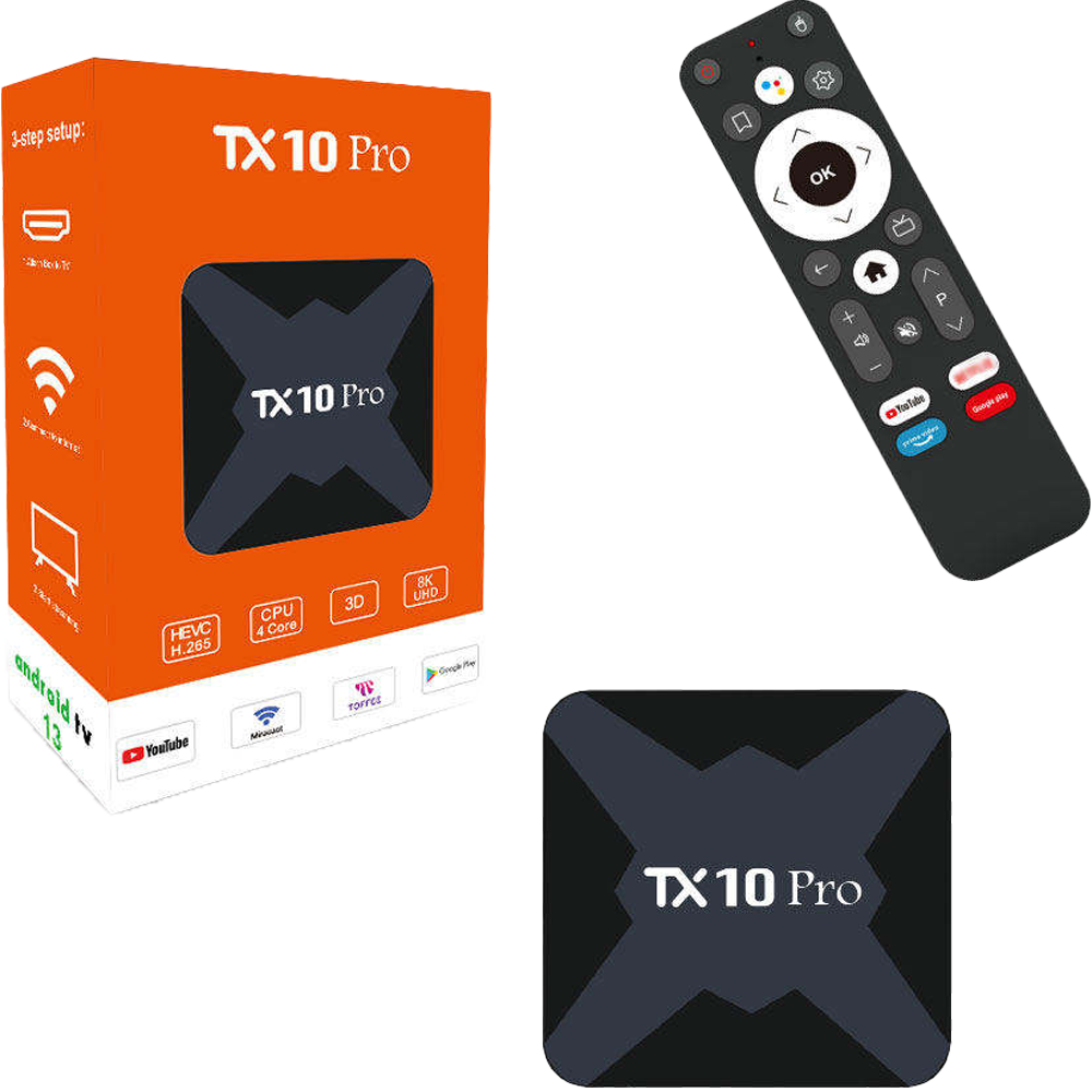 TX10 Pro 8K Android 8GB RAM 128GB ROM TV Box with Voice Control