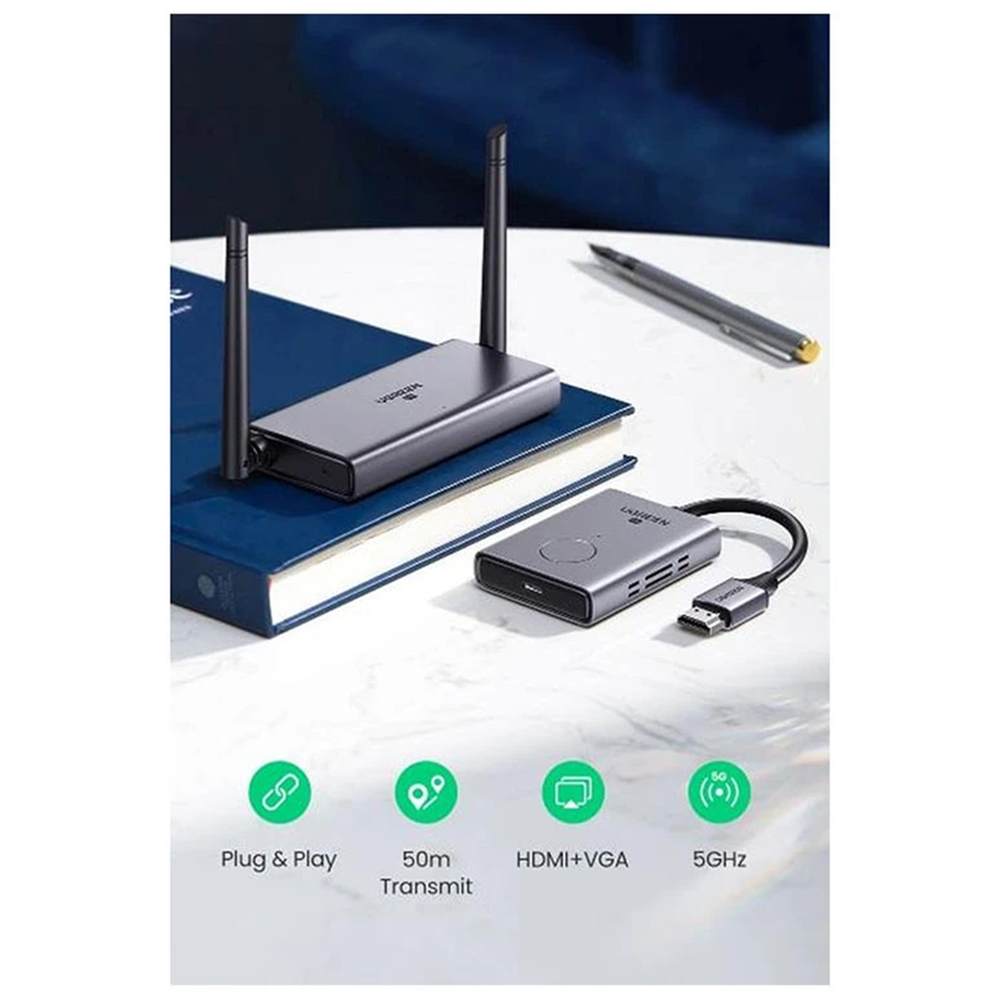UGREEN CM506 Wireless HDMI Extender 50m - 1080P 60Hz | Rokomari