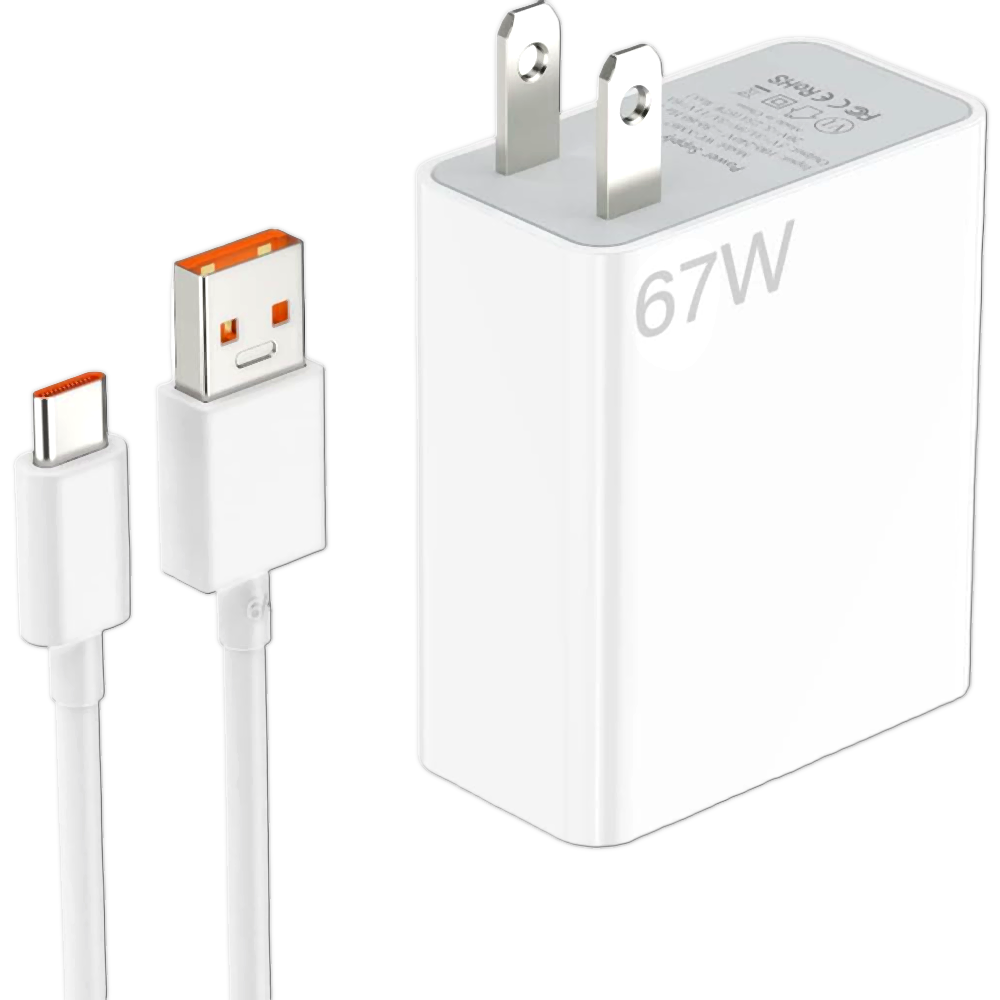 Chargeur Rapide Original Xiaomi MDY-12-EH 67W Blanc - Compatible Xiaomi 12, Poco, Redmi - Neuf