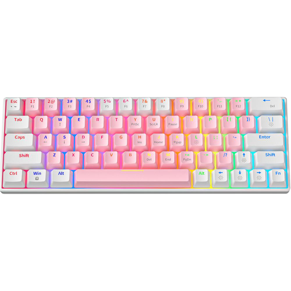 Zifriend 64 Keys 60 Percent Mechanical Keyboard Blue Switches Hot