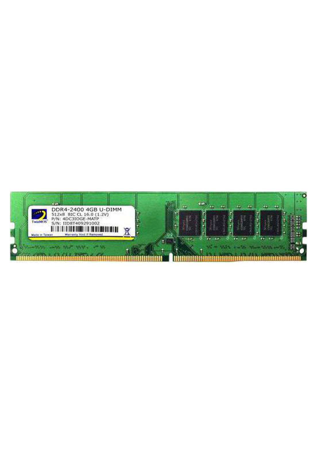 Twinmos 8GB DDR4 2400Mhz Memory Module With Heatsink Twinmos