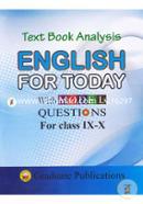 Text Book Analysis: English For Today (With Model Questions For Class IX-X) image