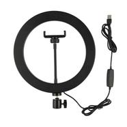 10 Inch LED Selfie Ring Light YouTube Video Live Makeup Lamp Photo Studio Light With Phone Holder USB image