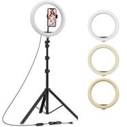 10 Inch Ring Light with 7Fit Light Stand Photo Studio Camera Makeup for Smartphone YouTube Facebook live Video image