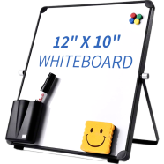 10 Inch / 12 Inch White Board – Portable Dry Erase Writing Board for School, Office, Study and Daily Use image