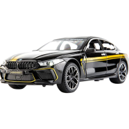1/24 BMW M8 Toy Car, Alloy Diecast Race Collectible Pull Back Model Car with Sound and Light Toy Vehicle for Boys Gift (Black)