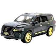 1:24 Diecasts Lexus SUV Off Road Alloy Car Luxurious Simulation Toy Vehicles Metal Car 6 Doors Open Model Car Sound Light Toys For Gift - M929X