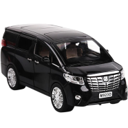 1:24 Toyota Alphard Vellfire Diecasts Alloy Car XLG Luxurious Simulation Toy Vehicles Metal Car 6 Doors Open Model Car Sound Light Toys For Gift