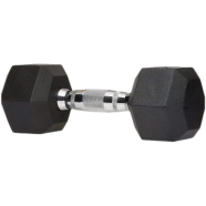 12.5Kg Hex Dumbbell 1 Pair Total 25Kg - Black image