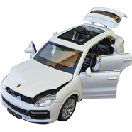 1:32 Porsche Cayenne Turbo Diecast Alloy Car Vehicles 6 Open Metal Car Model Car Sound Light Toys For Gift image