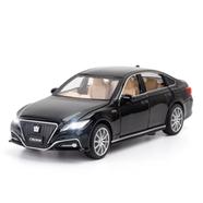 1:32 Toyota Crown Diecasts Alloy Car Toy Vehicles Metal Car 6 Doors Open Model Car Sound Light Toys For Gift image