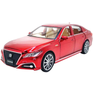 1:32 Toyota Crown Diecasts Alloy Car Toy Vehicles Metal Car 6 Doors Open Model Car Sound Light Toys For Gift image