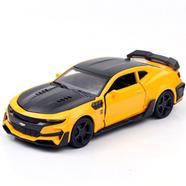 1:32 Transformers 5 Bumblebee Chevrolet Camaro Diecast Car Fast and the Furious Alloy Vehicles Car Model Metal Toy Model Pull back Sound Light Special Edition image