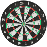 15 Dart Board - Black and White icon