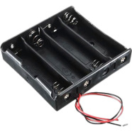 18650 Battery Holder Case 4 Cell with Wire Securely Organize Your Batteries Easy to Use and Maintain image