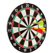 18inchDouble Sided Flocking Dart Board Including Free 6 Darts (multicolor). icon