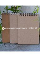 Memo Book White Black and Silver Double O Ring Notebook 3 Pack image