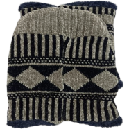 1Set Winter Fashion Warm Hat Men's Knitting Cap Hat Man Beanie Hat Cap Elastic Cap image