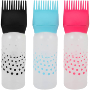 1 Pcs Hair Dyeing Coloring Applicator Bottles Root Comb Applicator Bottle Dispenser with Comb Salon Hair Tools image