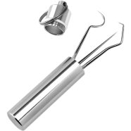 1 Set Toothpick Set Metal Stainless Steel Oral Cleaning Tooth Flossing Portable Toothpick Floss Teeth Cleaner with Storage Tube image