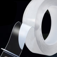 1mm Thick 3cm Wide 5 Meter Long/3.8 Tube Core Clear Nano Double Side Adhesive Tape- 1pcs image