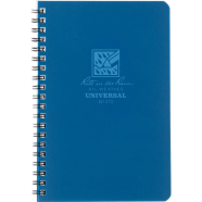 200 Page Plain White Spiral Notebook - Free Man (Blue) image