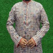 2024 New Eid Collection Men's Premium Quality Panjabi - Panjabi With Chest Contrast. Soft Cotton, Panjabi For Men Brand New Design. Stylish And Trendy Item image