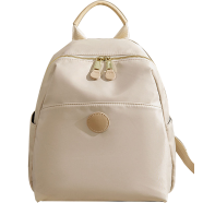 2025 New Hot Women’s Backpacks Designer High Quality Soft Nylon Simple Fashion Bag(White) image