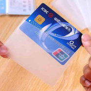 20Pc Transparent PVC Card Holder/ Protect Your Bank Cards image