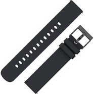 22mm Soft Silicone Watch Strap Band for Smart Watch -Black image