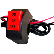 22mm Universal Motorcycle Switch ON ON OFF Connector Push Button Switch Handlebar Headlight Fog Spot Light Controller Switch image