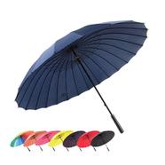 24 Ribs Oversized Golf Umbrella with Wooden Handle Any Color image